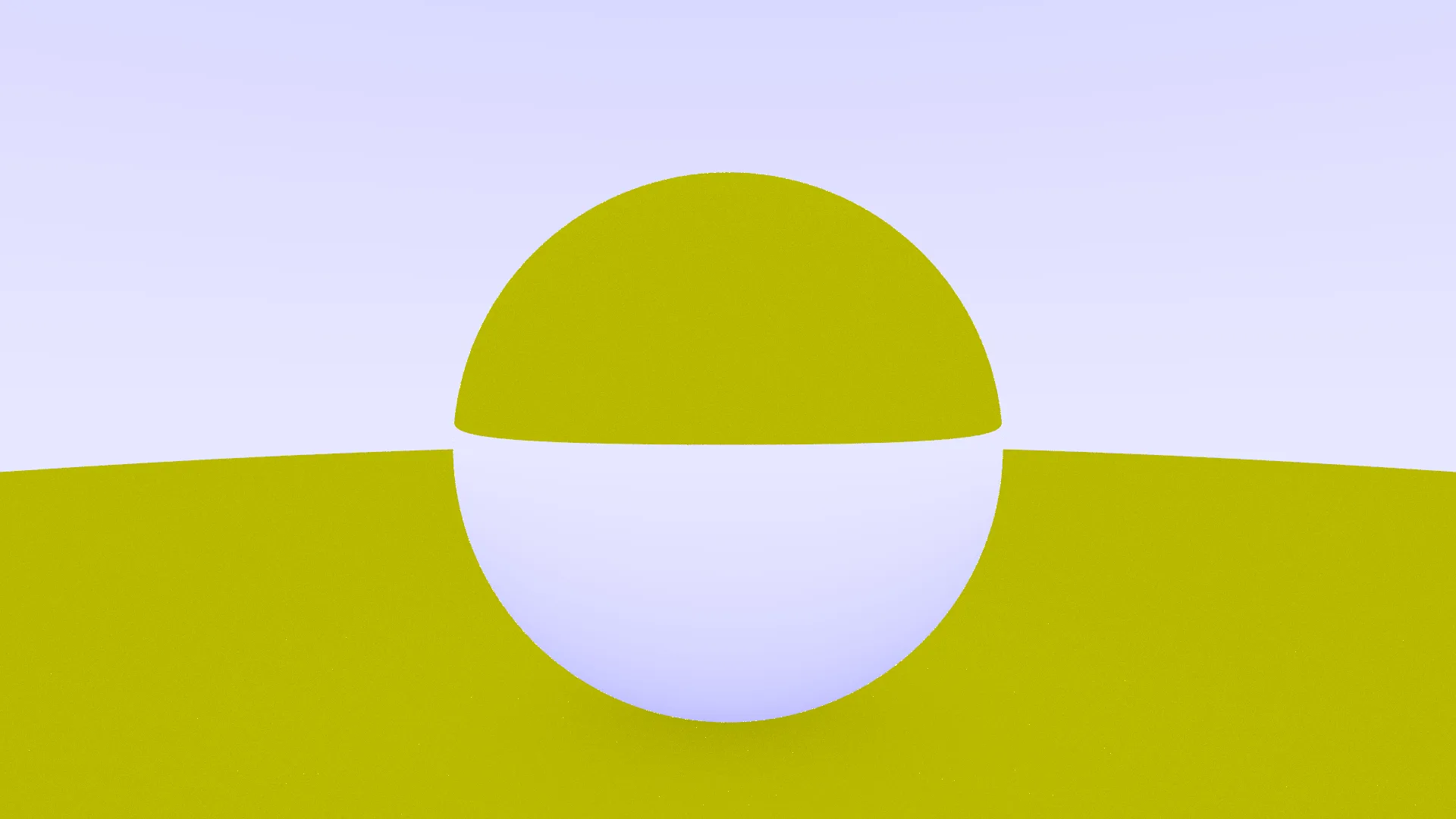 A glass sphere refracting the passing light