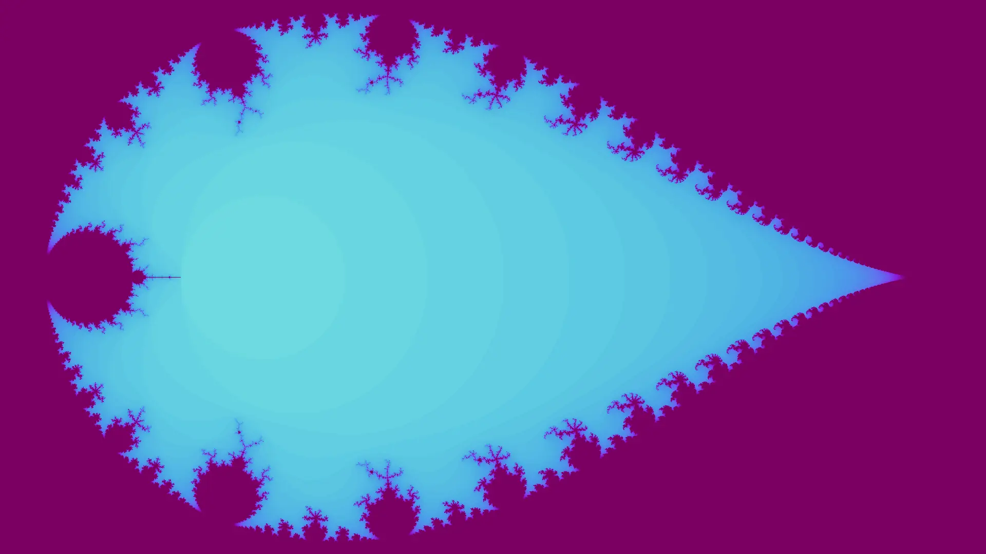 The inverted mandelbrot set