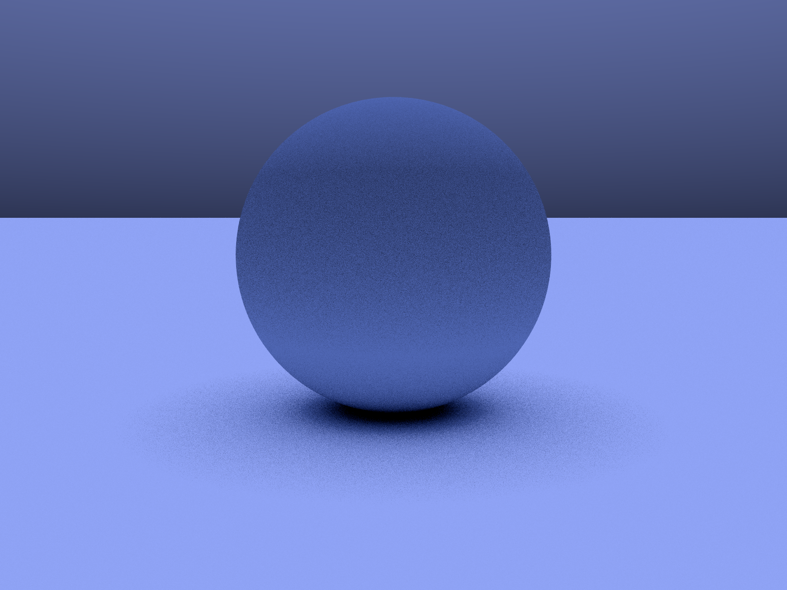 A sphere that diffuses light rather than perfectly reflecting it