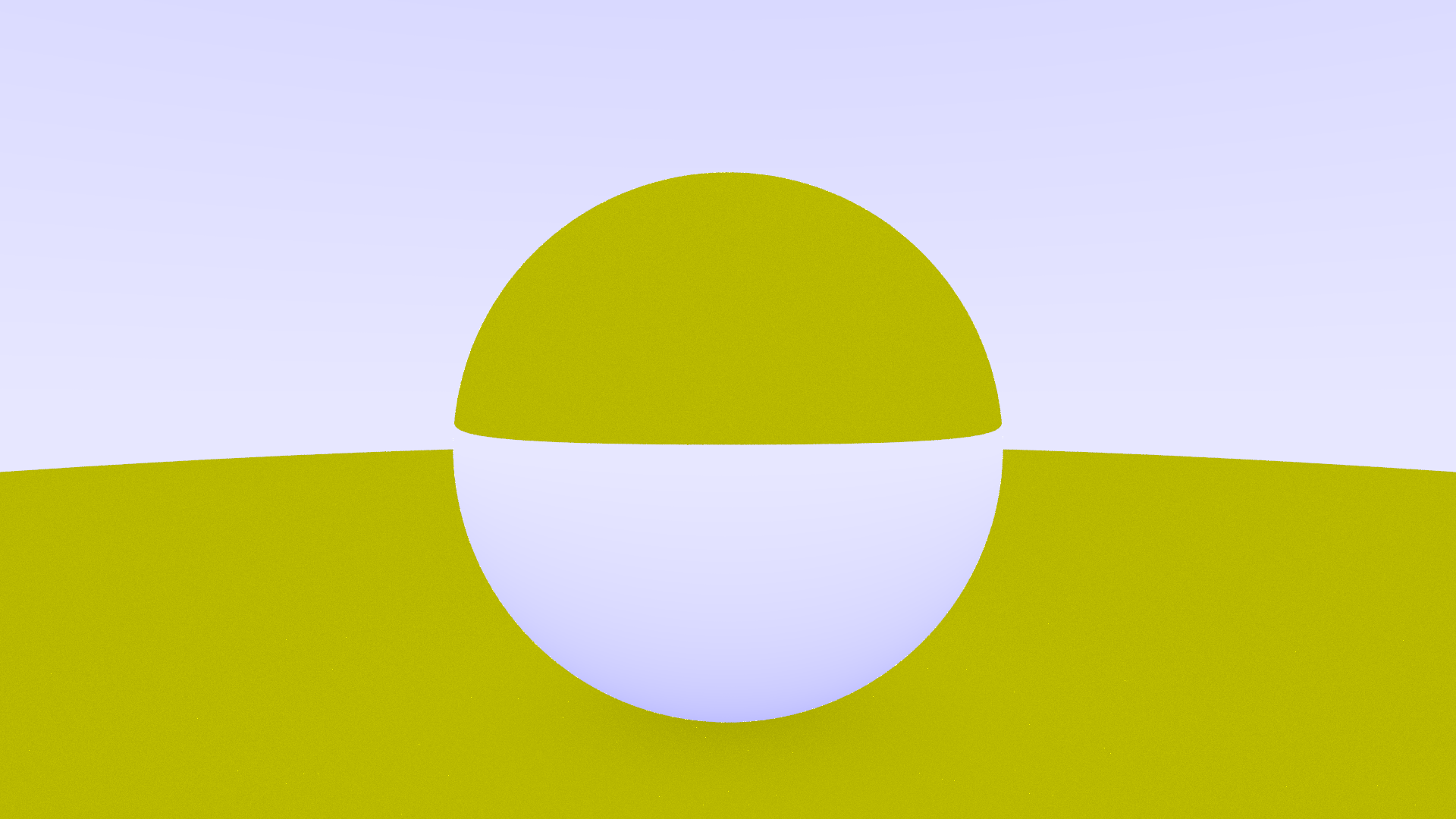 A glass sphere refracting the passing light